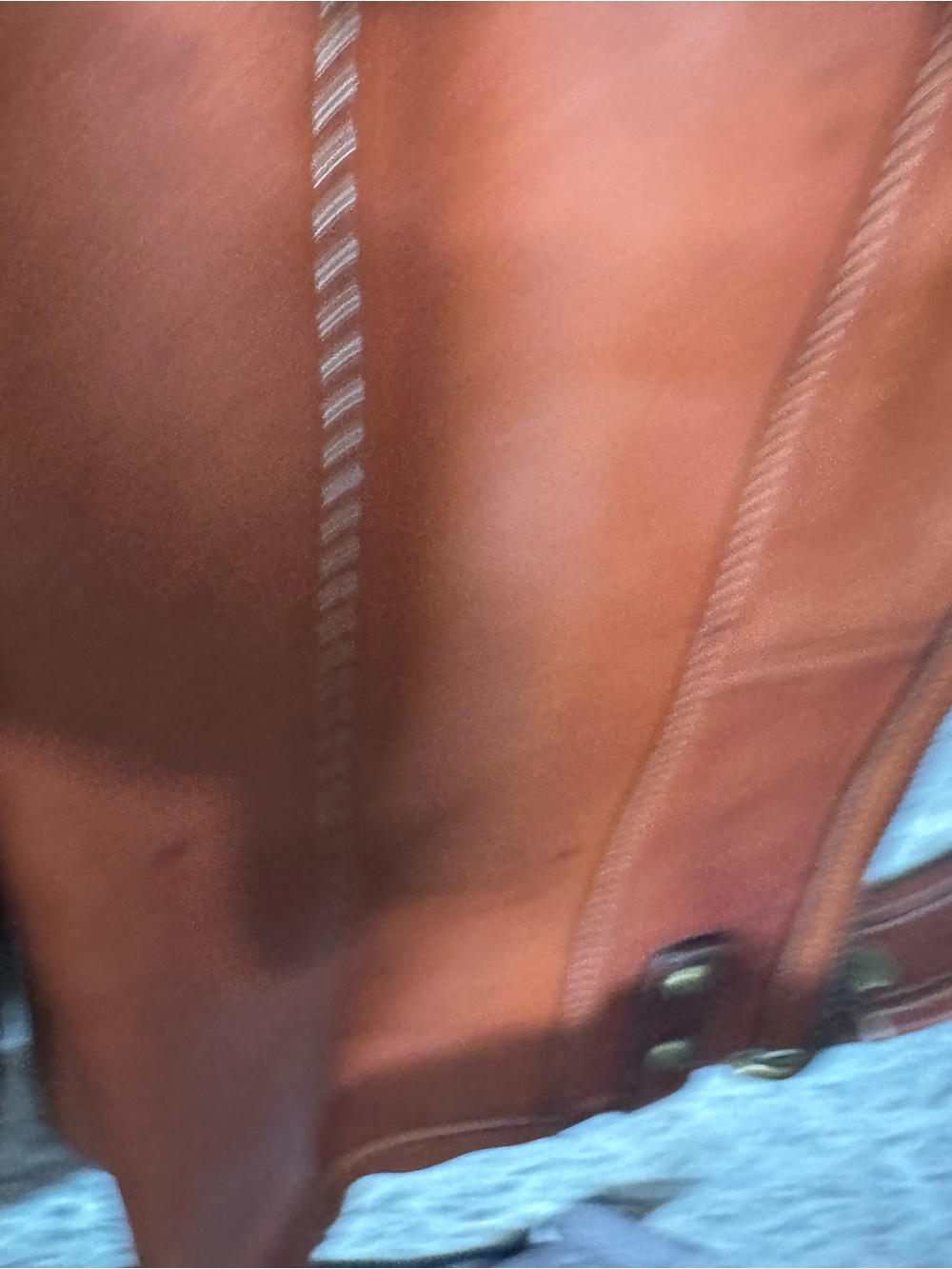 Coach Legacy Shoulder Bag in Cognac Brown with Brass Hardware - Picture 8 of 13